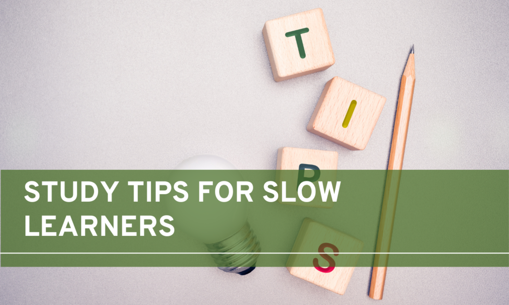 Study Tips For Slow Learners