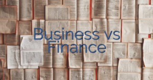 Business vs Finance