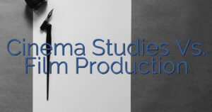 Cinema Studies Vs. Film Production