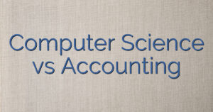 Computer Science vs Accounting