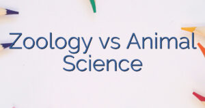 Zoology vs Animal Science